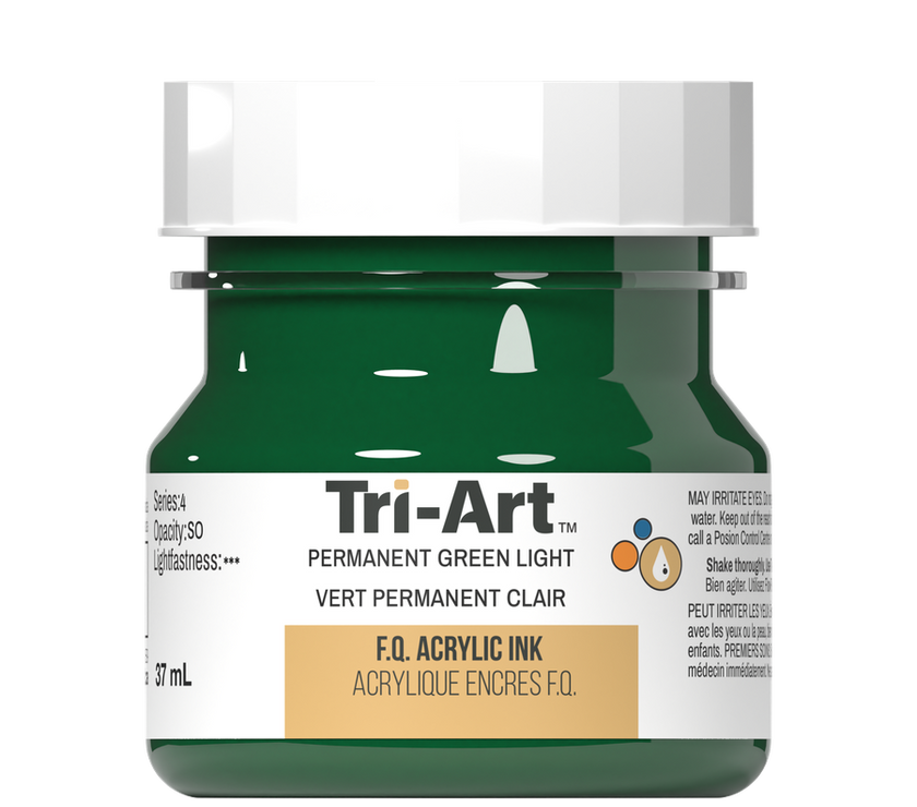 Tri-Art Ink - Permanent Green Light - 37mL - Art Noise