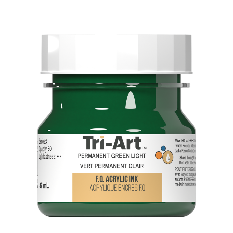 Tri-Art Ink - Permanent Green Light - 37mL - Art Noise