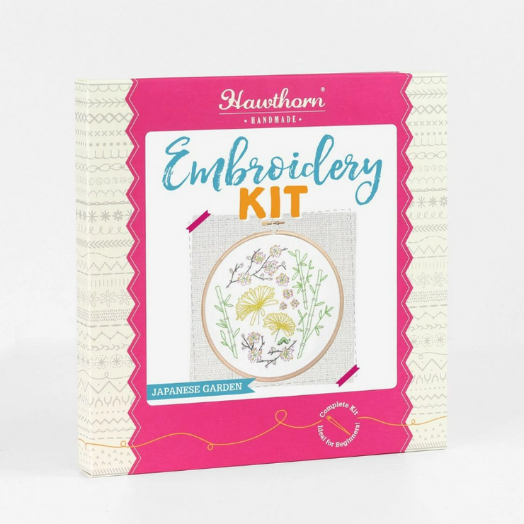Hawthorn Handmade - Japanese Garden Embroidery Kit - Art Noise