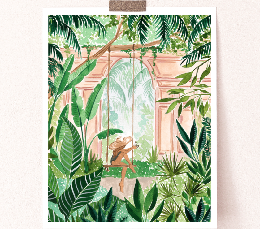 Sabina Fenn - Jungle Swing Art Print - Art Noise