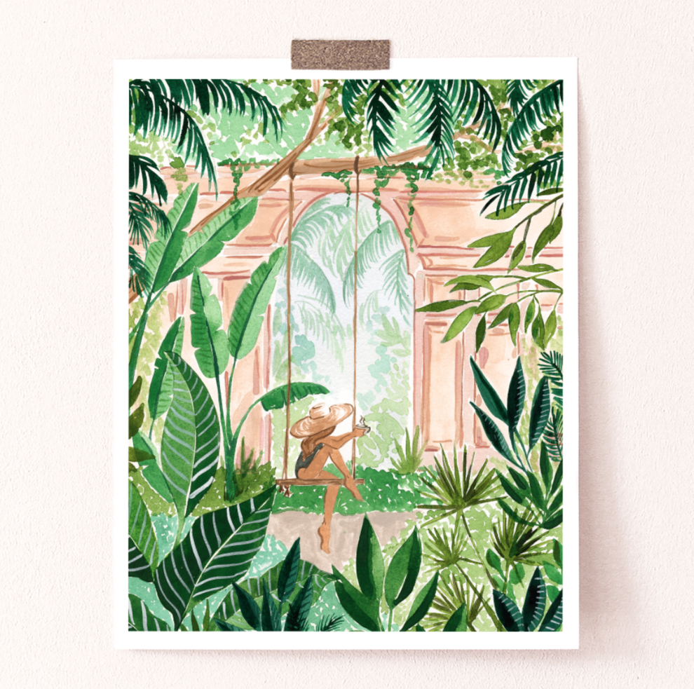 Sabina Fenn - Jungle Swing Art Print