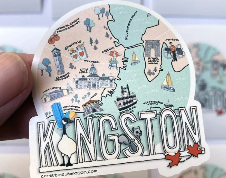 Found & Lost Art - Kingston Vinyl Sticker - Art Noise