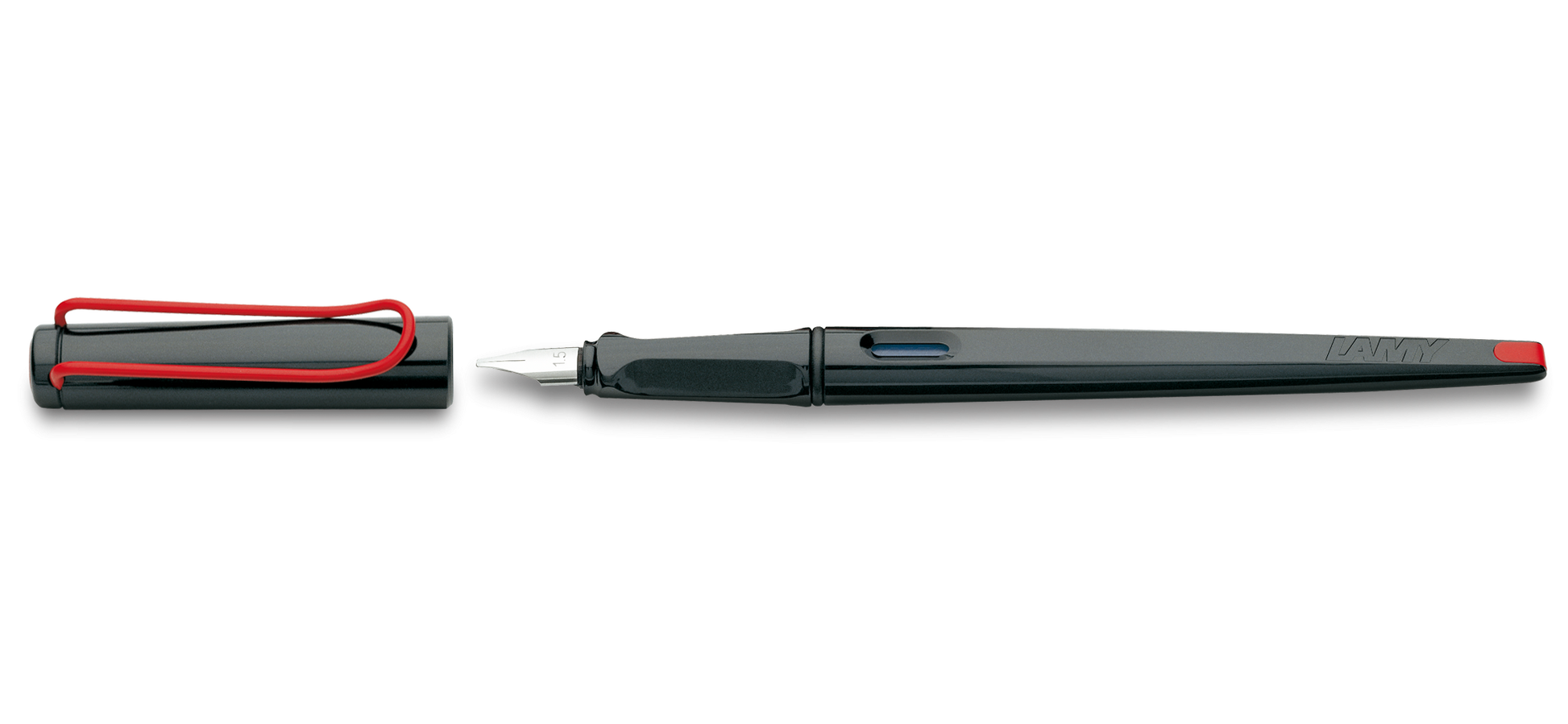 Lamy - Joy - Calligraphy Fountain Pen - Black and Red - Art Noise