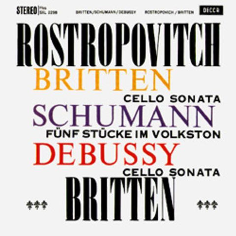 Benjamin Britten - Sonata in C for Cello and Piano (LP) - Art Noise