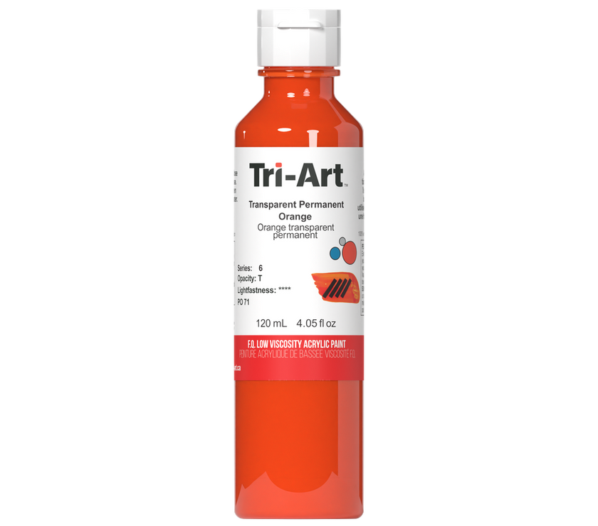 Tri-Art Low Viscosity - Transparent Permanent Orange - Art Noise