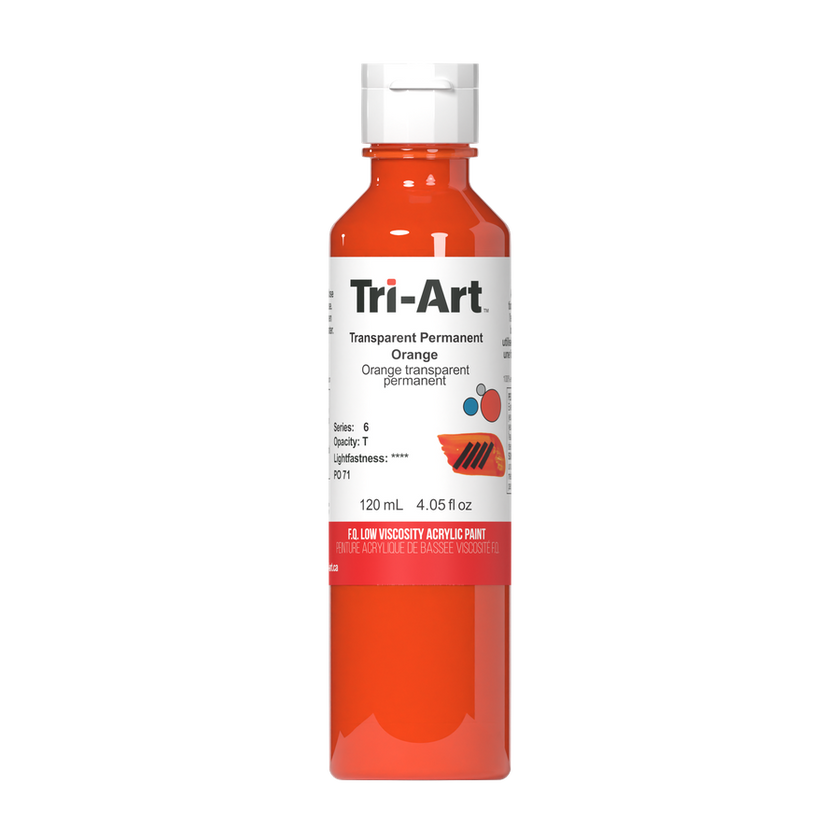 Tri-Art Low Viscosity - Transparent Permanent Orange - Art Noise