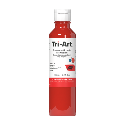 Tri-Art Low Viscosity - Transparent Pyrrole Red - Art Noise