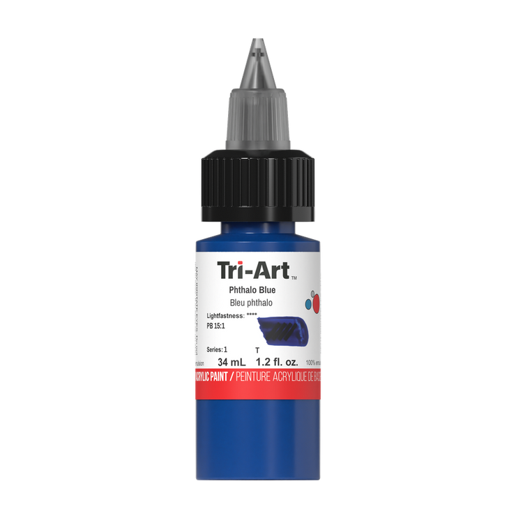 Tri-Art Low Viscosity - Phthalo Blue - 34mL - Art Noise