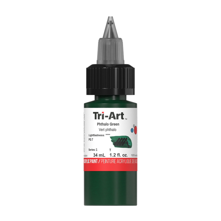 Tri-Art Low Viscosity - Phthalo Green - 34mL - Art Noise