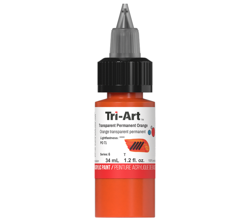 Tri-Art Low Viscosity - Transparent Permanent Orange - Art Noise