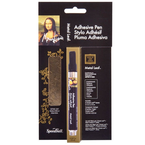 Speedball - Mona Lisa Adhesive Leaf Pen - Art Noise Speedball - Mona Lisa Adhesive Leaf Pen Speedball Metal Leaf art-noise.myshopify.com speedball-mona-lisa-adhesive-leaf-pen