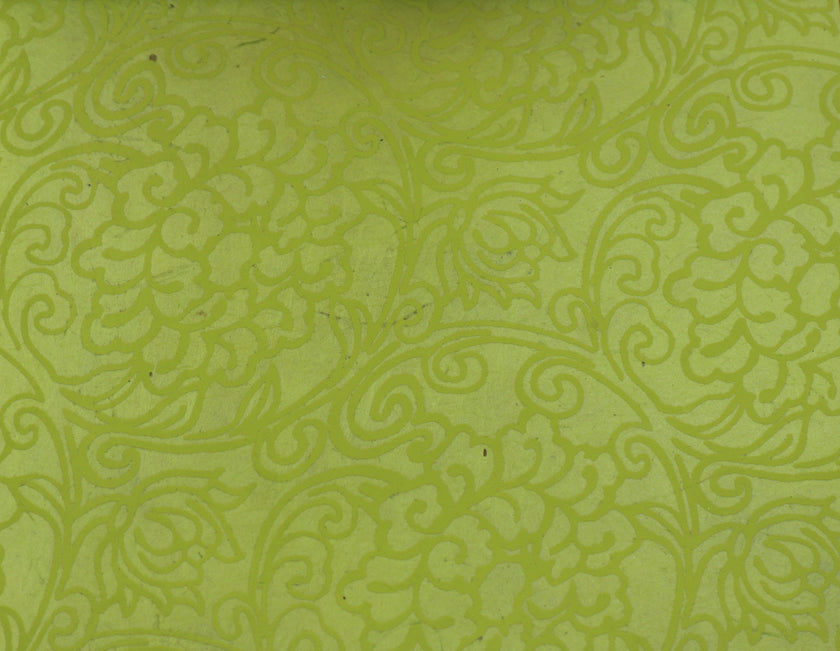 Tibetan Paper & Handicraft - Himalayan Lokta paper - Lotus print - 20x30" - Art Noise