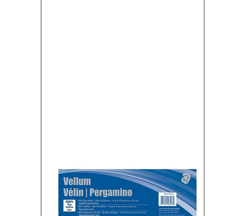 Staedtler-Mars - 100% Rag Vellum - plain - 11x17 - Art Noise