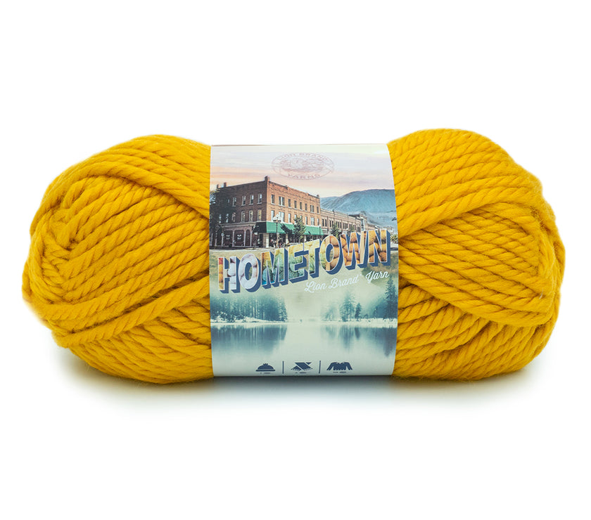 Lion - Hometown Yarn - 142g - Super Bulky 6 - 74m (81yds) - Madison Mustard - Art Noise