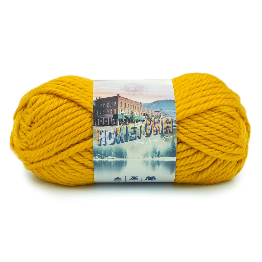 Lion - Hometown Yarn - 142g - Super Bulky 6 - 74m (81yds) - Madison Mustard - Art Noise