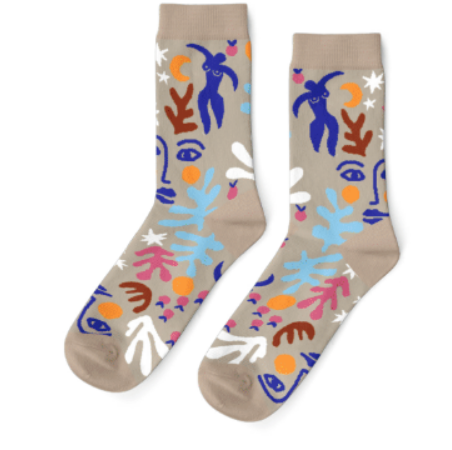 Yellow Owl Workshop - Matisse Crew Socks - Art Noise