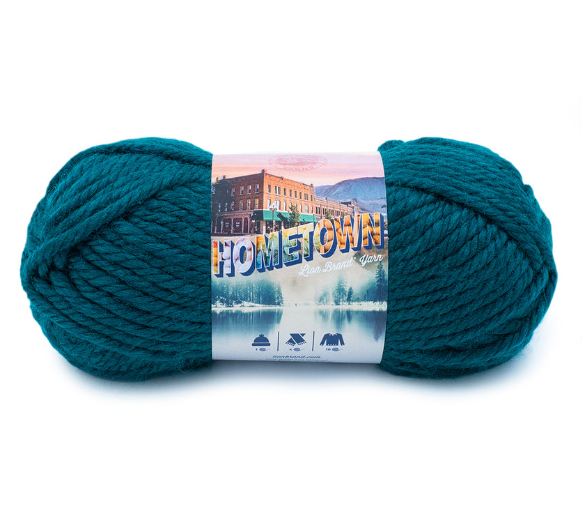 Lion - Hometown Yarn - 142g - Super Bulky 6 - 74m (81yds) - Montpelier Peacock - Art Noise