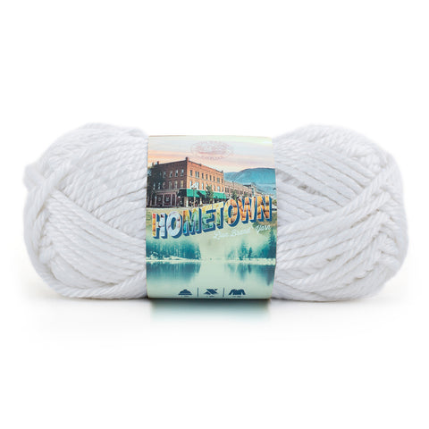 Lion - Hometown Yarn - 142g - Super Bulky 6 - 74m (81yds) - New York White - Art Noise