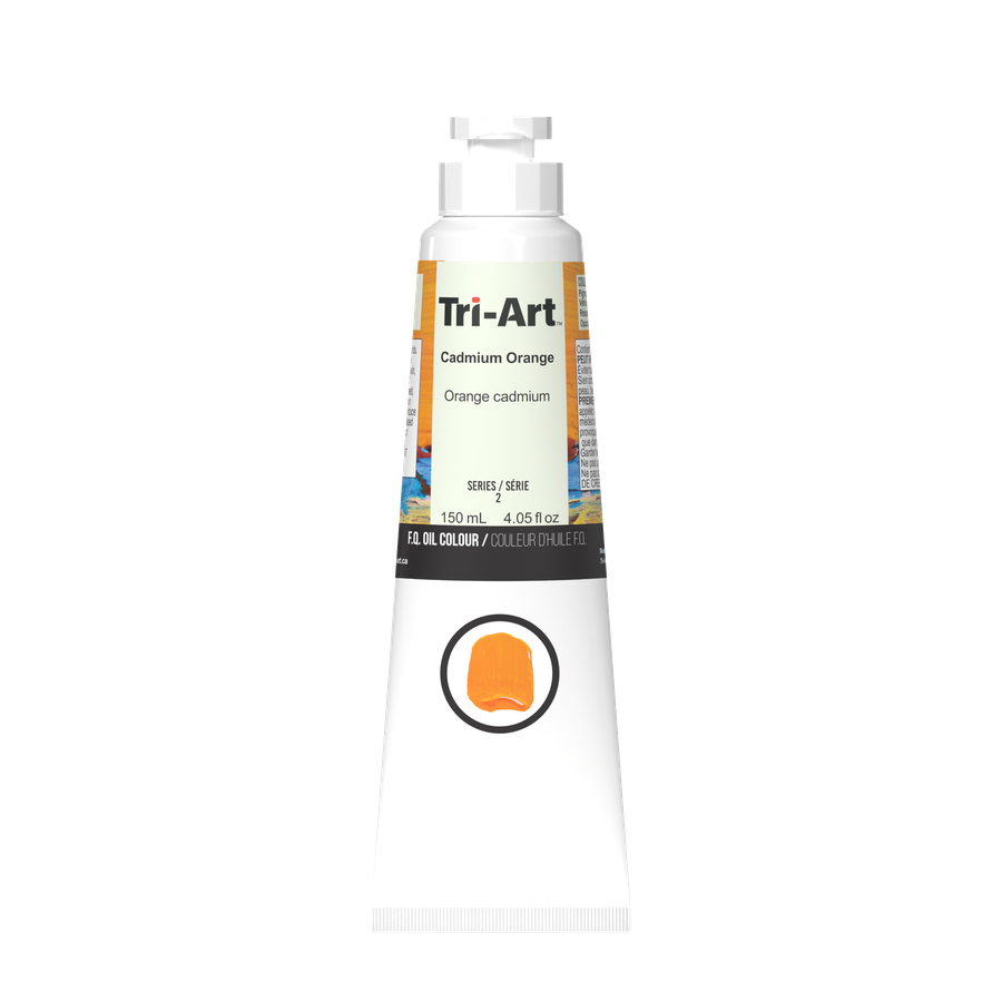 Tri-Art Oil Colours - Cadmium Orange - Art Noise