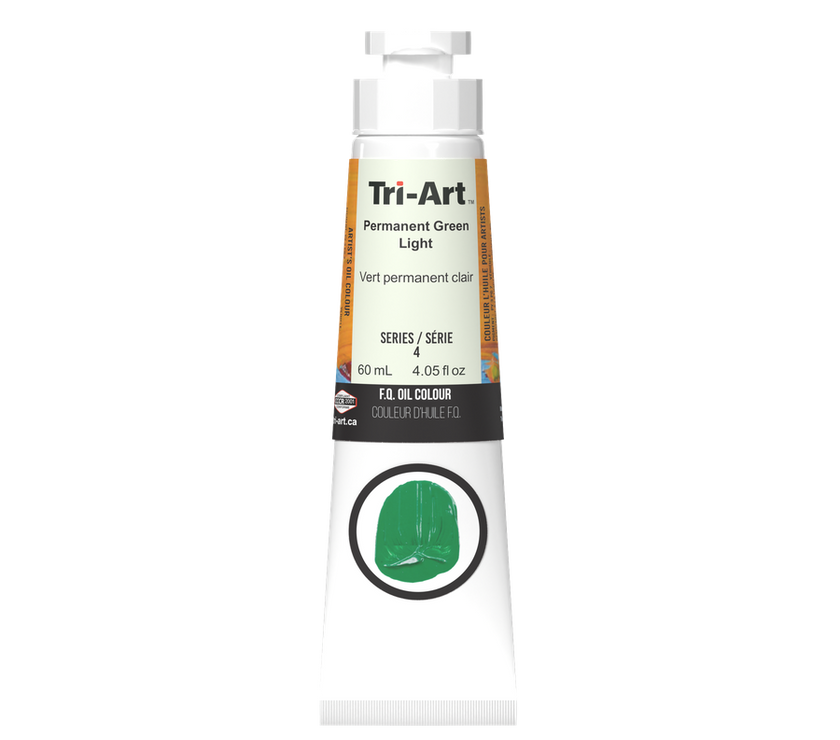 Tri-Art Oil Colours - Permanent Green Light - Art Noise