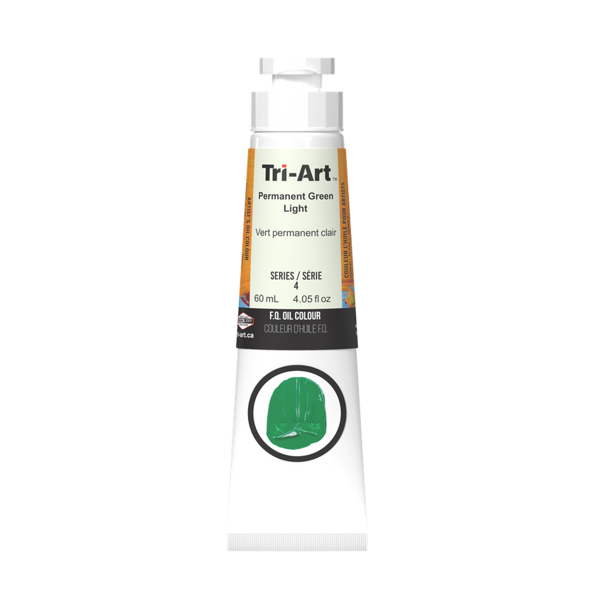 Tri-Art Oil Colours - Permanent Green Light - Art Noise