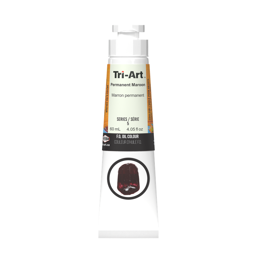 Tri-Art Oil Colours - Permanent Maroon - Art Noise