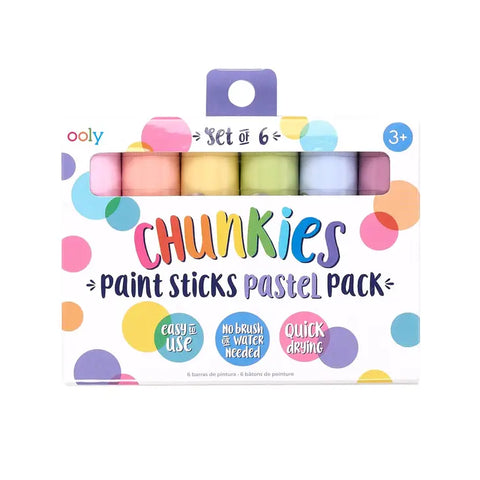 OOLY - Chunkies Paint Sticks Pastel - Set of 6 - Art Noise OOLY - Chunkies Paint Sticks Pastel - Set of 6 OOLY Tempera Paint art-noise.myshopify.com ooly-chunkies-paint-sticks-pastel-set-of-6