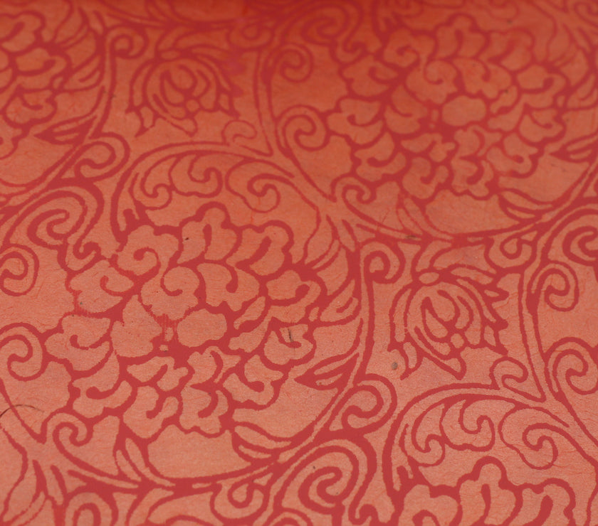 Tibetan Paper & Handicraft - Himalayan Lokta paper - Lotus print - 20x30" - Art Noise