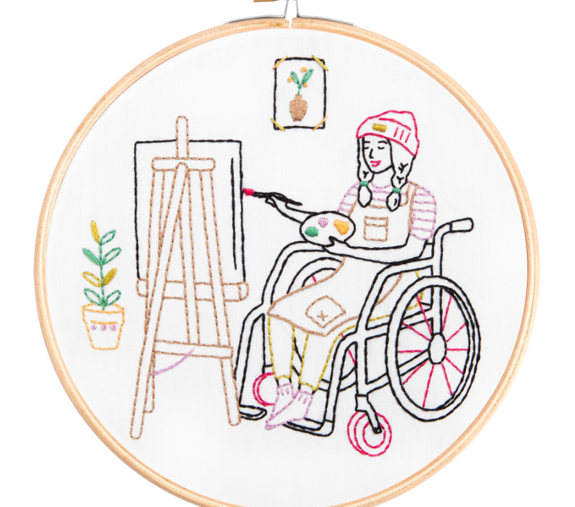 Hawthorn Handmade - Painting Wonderful Women Embroidery Kit - Art Noise