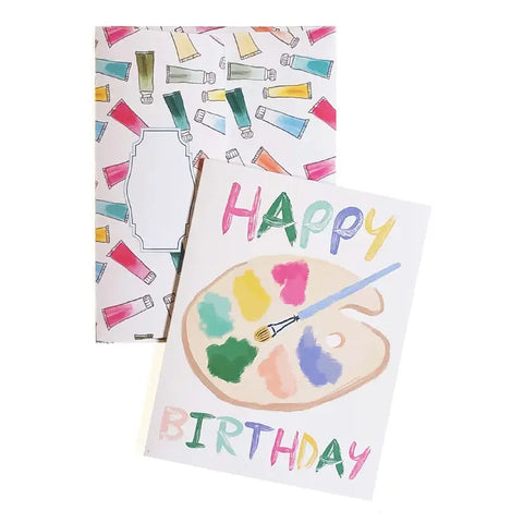 Artistry Cards - Happy Birthday Paint Palette - Art Noise