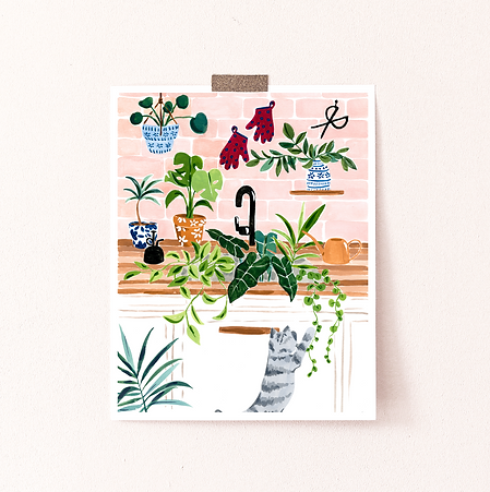 Sabina Fenn - Plants in the Kitchen Art Print
