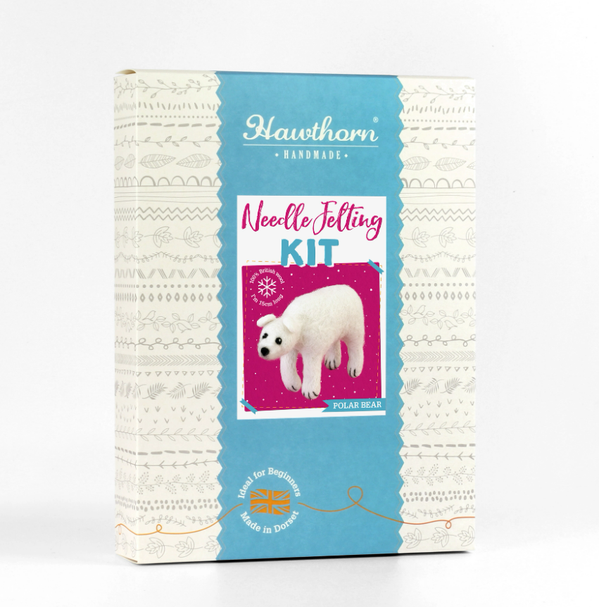 Hawthorn Handmade - Polar Bear Needle Felting Kit