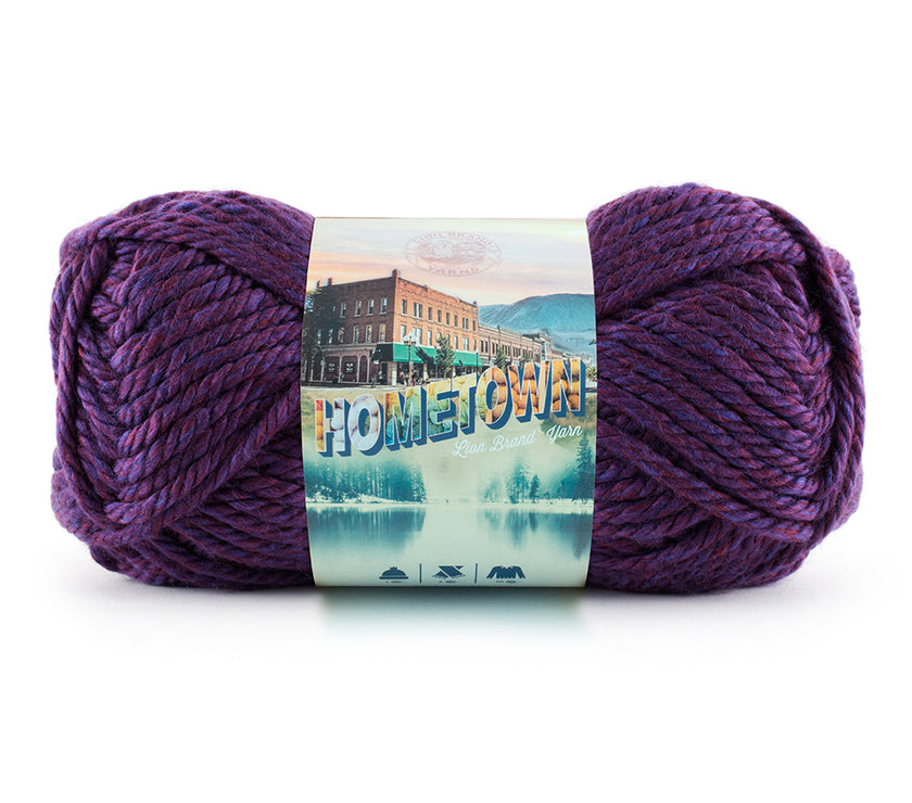 Lion - Hometown Yarn - 142g - Super Bulky 6 - 74m (81yds) - Portland Wine - Art Noise