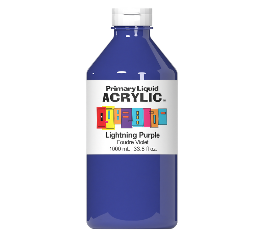 Primary Liquid Acrylic - Lightning Purple - Art Noise