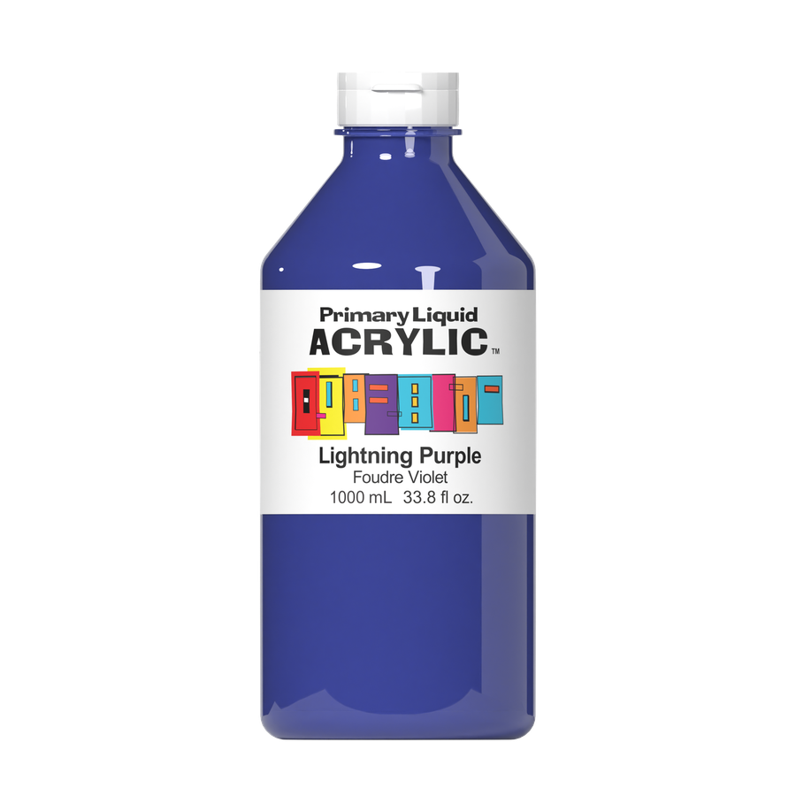 Primary Liquid Acrylic - Lightning Purple - Art Noise