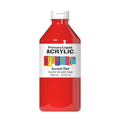 Primary Liquid Acrylic - Sunset Red - Art Noise