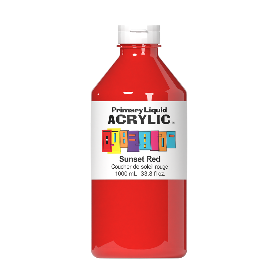 Primary Liquid Acrylic - Sunset Red - Art Noise