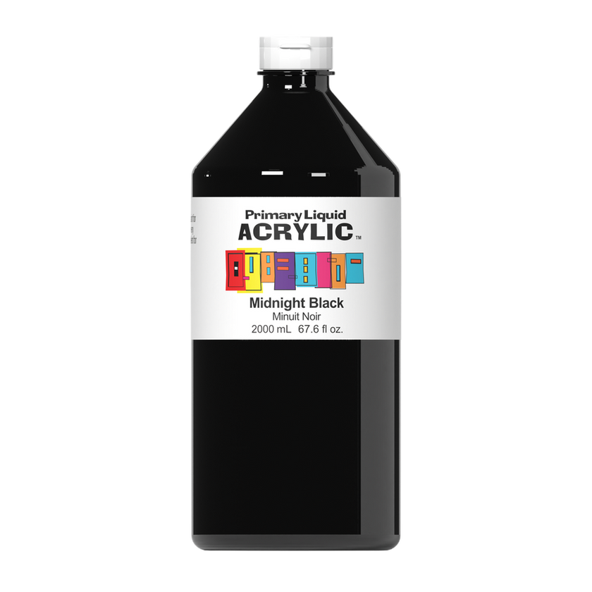 Primary Liquid Acrylic - Midnight Black - Art Noise