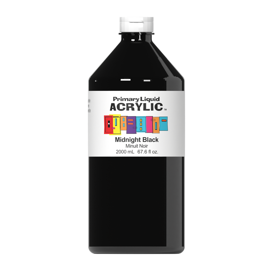 Primary Liquid Acrylic - Midnight Black - Art Noise