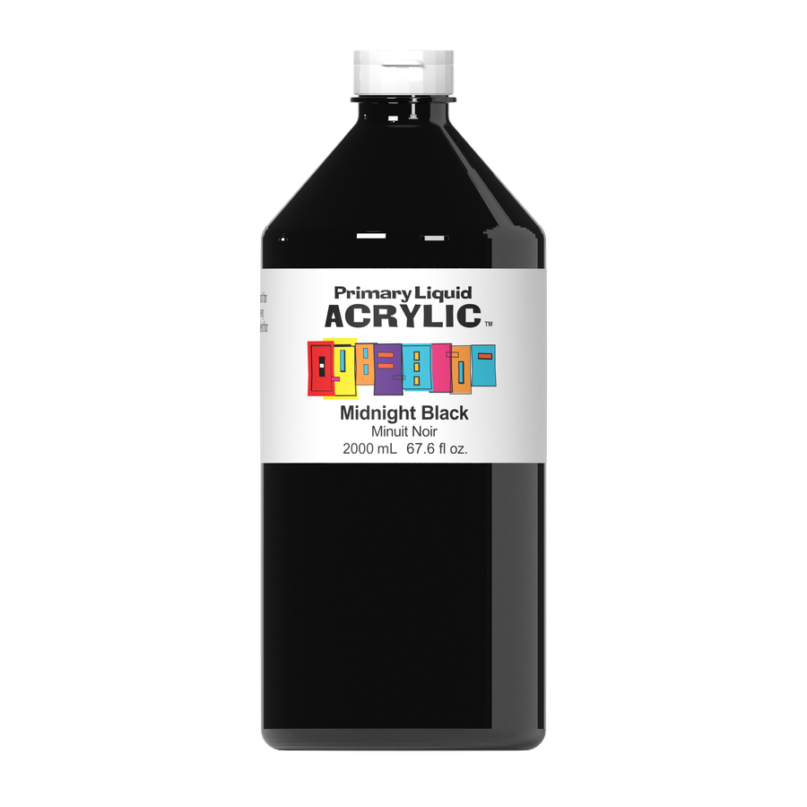 Primary Liquid Acrylic - Midnight Black