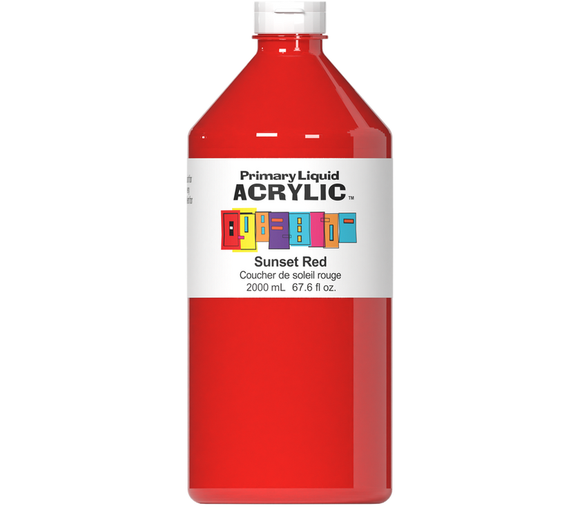 Primary Liquid Acrylic - Sunset Red - Art Noise