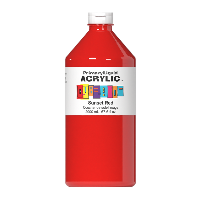Primary Liquid Acrylic - Sunset Red - Art Noise