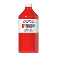 Primary Liquid Acrylic - Sunset Red - Art Noise