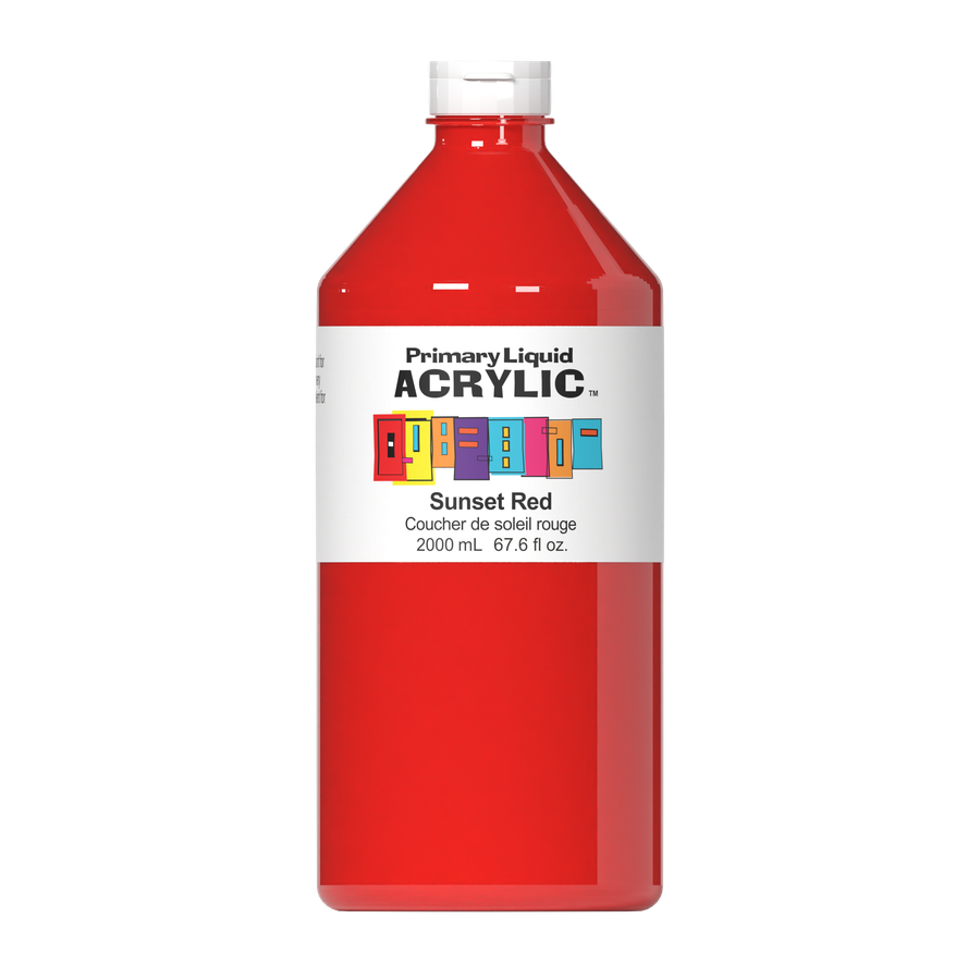 Primary Liquid Acrylic - Sunset Red - Art Noise