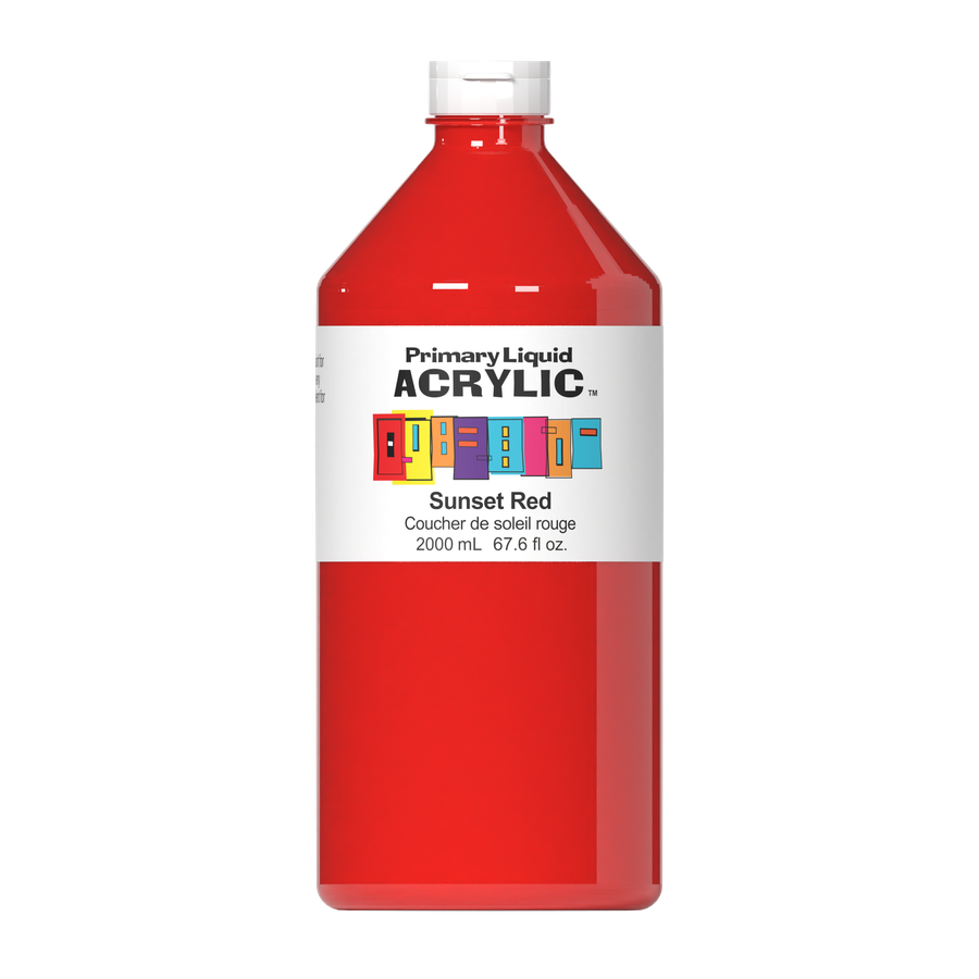 Primary Liquid Acrylic - Sunset Red