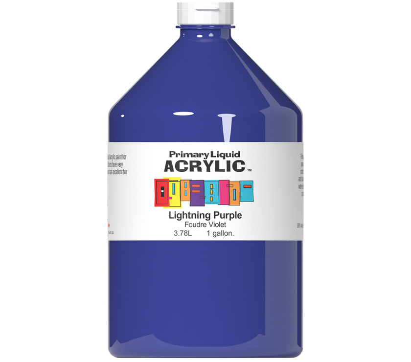 Primary Liquid Acrylic - Lightning Purple - Art Noise