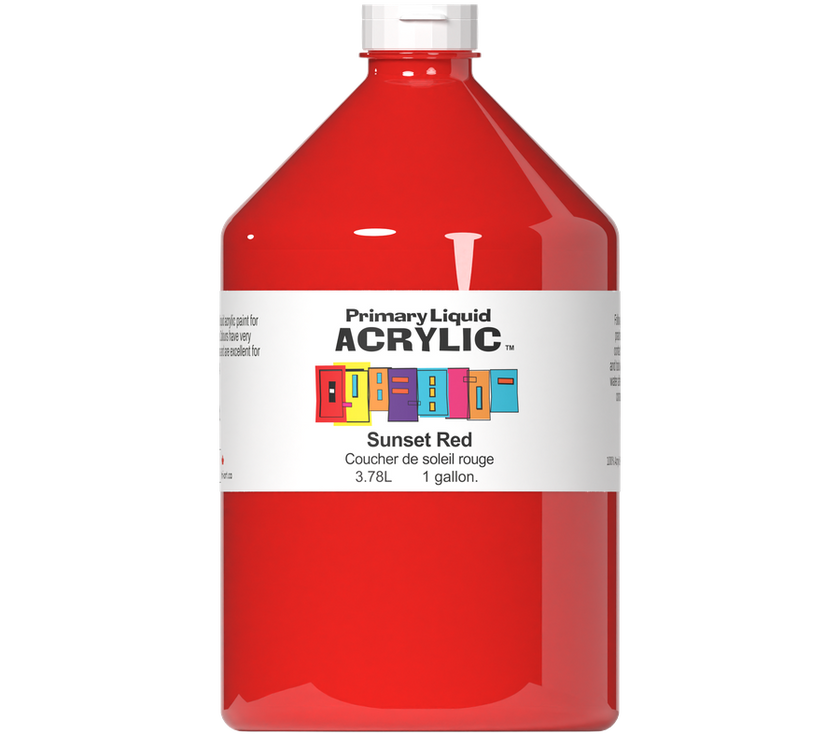Primary Liquid Acrylic - Sunset Red - Art Noise