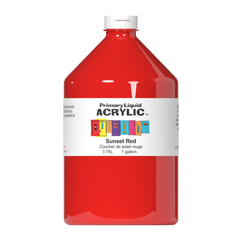 Primary Liquid Acrylic - Sunset Red - Art Noise