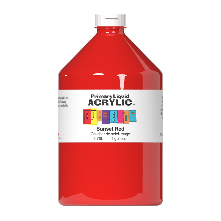 Primary Liquid Acrylic - Sunset Red - Art Noise