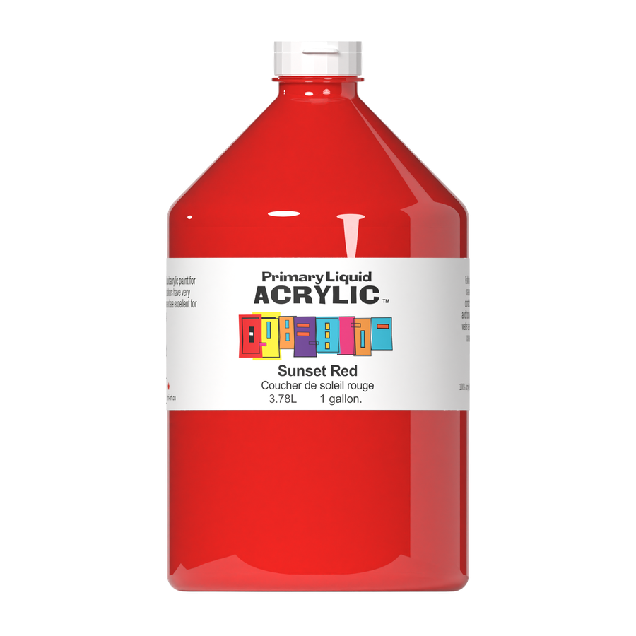 Primary Liquid Acrylic - Sunset Red